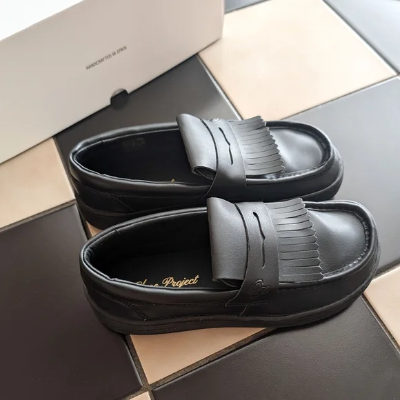 Ohne Project Luma Barefoot Loafers in Black size 37 Vegan Leather - Picture 5 of 7